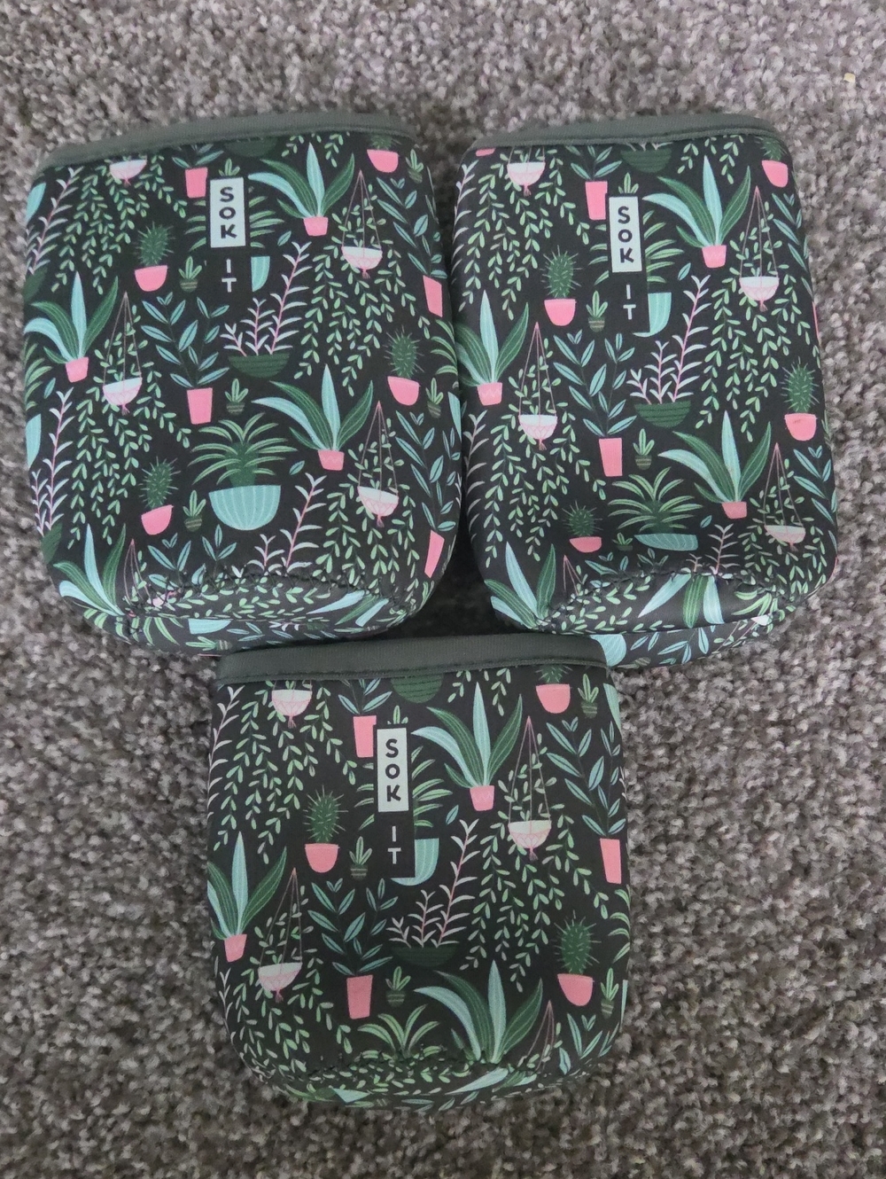 Sok-it Set Of 3 Can Holders
